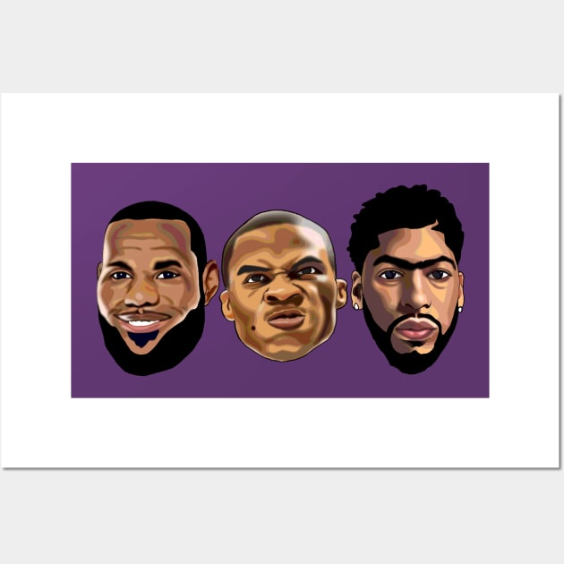 LAKERS BIG THREE! Wall Art by Headsobig